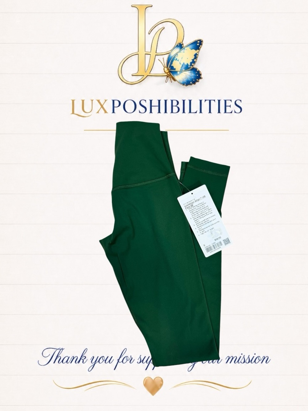 lululemon NWT size 0 28” align Leggings